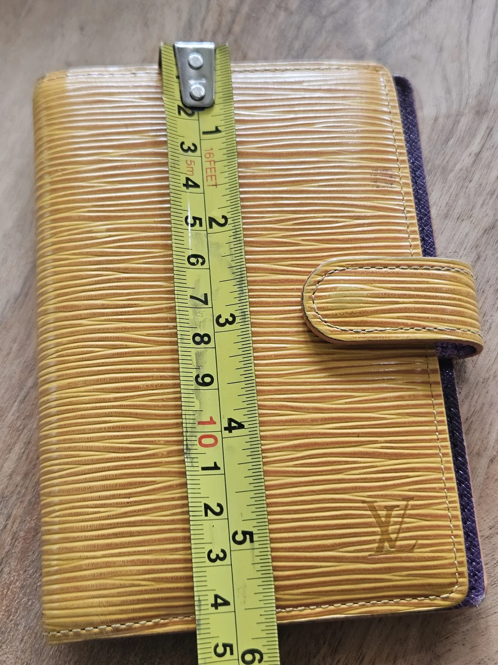Louis Vuitton Yellow Epi Leather Agenda Cover with Snap